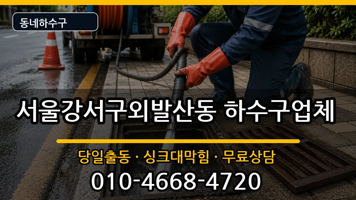 서울강서구외발산동 하수구막힘 서울강서구외발산동 하수구막힘 증상 처리 안내 이미지 1