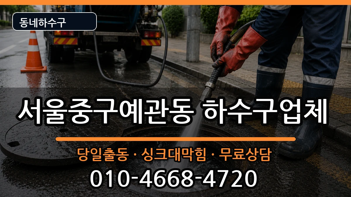 서울중구예관동 하수구막힘 서울중구예관동 하수구막힘 증상 처리 안내 이미지 3