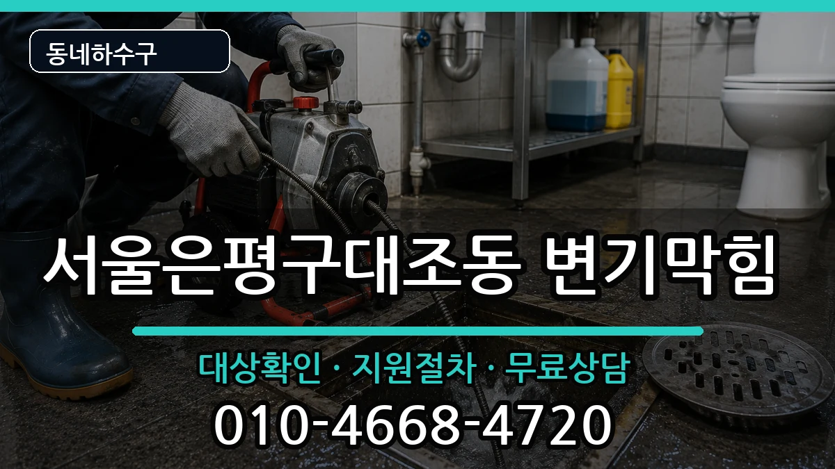 서울은평구대조동  변기막힘 정보형