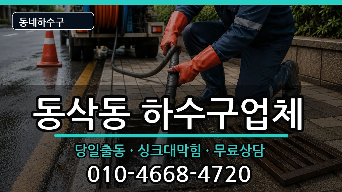 경기평택시동삭동  하수구막힘 질문형