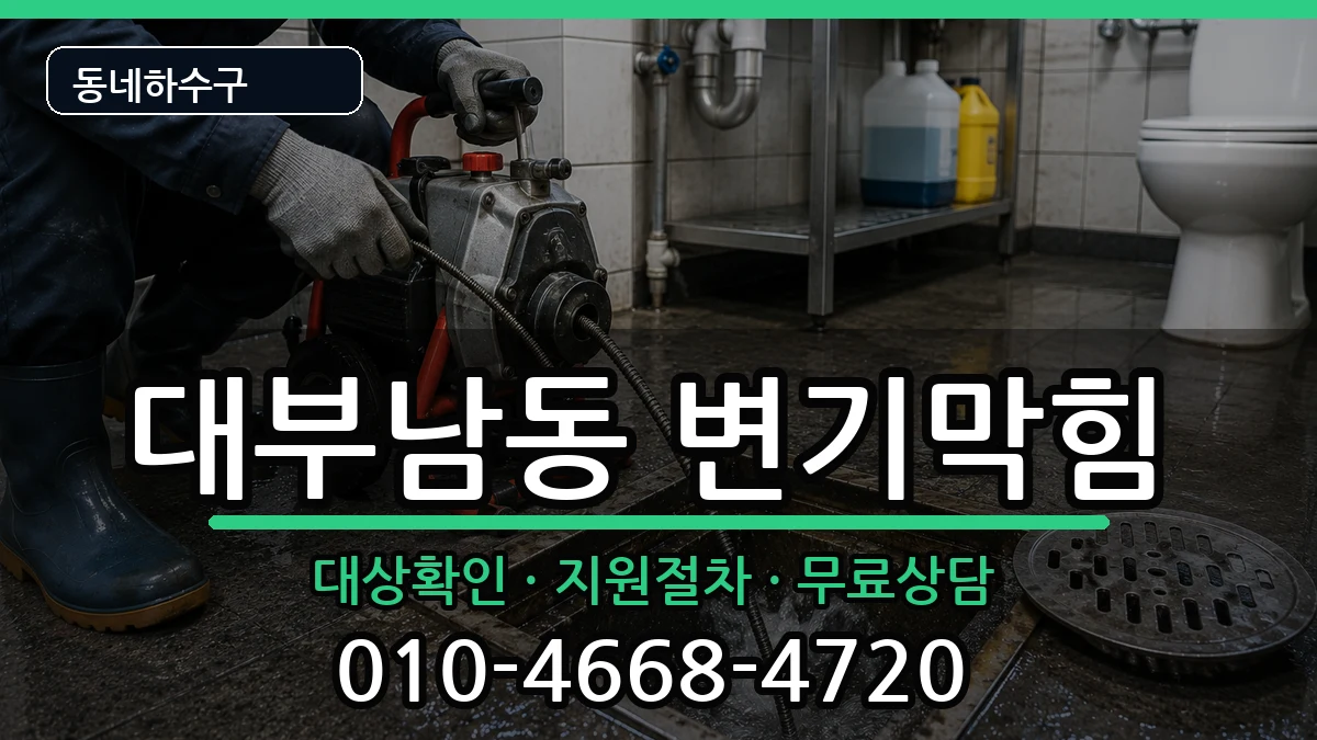 경기안산시단원구대부남동 변기막힘 경기안산시단원구대부남동 변기막힘 증상 처리 안내 이미지 1